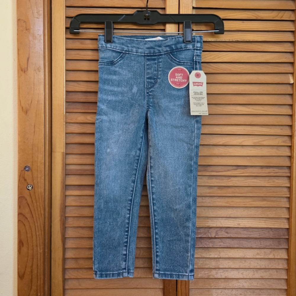 NWT Levi's Flex Girls Pull-On Skinny Jeggings Size 4T